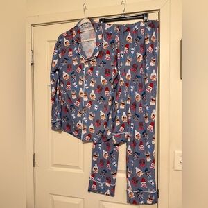 Posh Peanut women's long sleeve pajama set in the Quinlyn collection Size L
